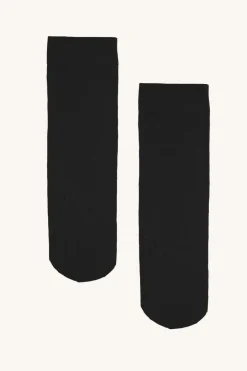 Hot Wolford Sheer Pattern Knee-highs34416 7005 Black