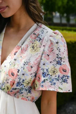 Best Neo Noir Shena Flower Print Dress 166451 122