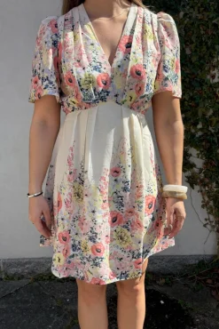 Best Neo Noir Shena Flower Print Dress 166451 122