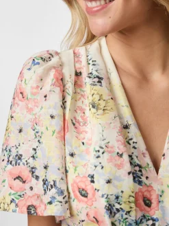 Best Neo Noir Shena Flower Print Dress 166451 122