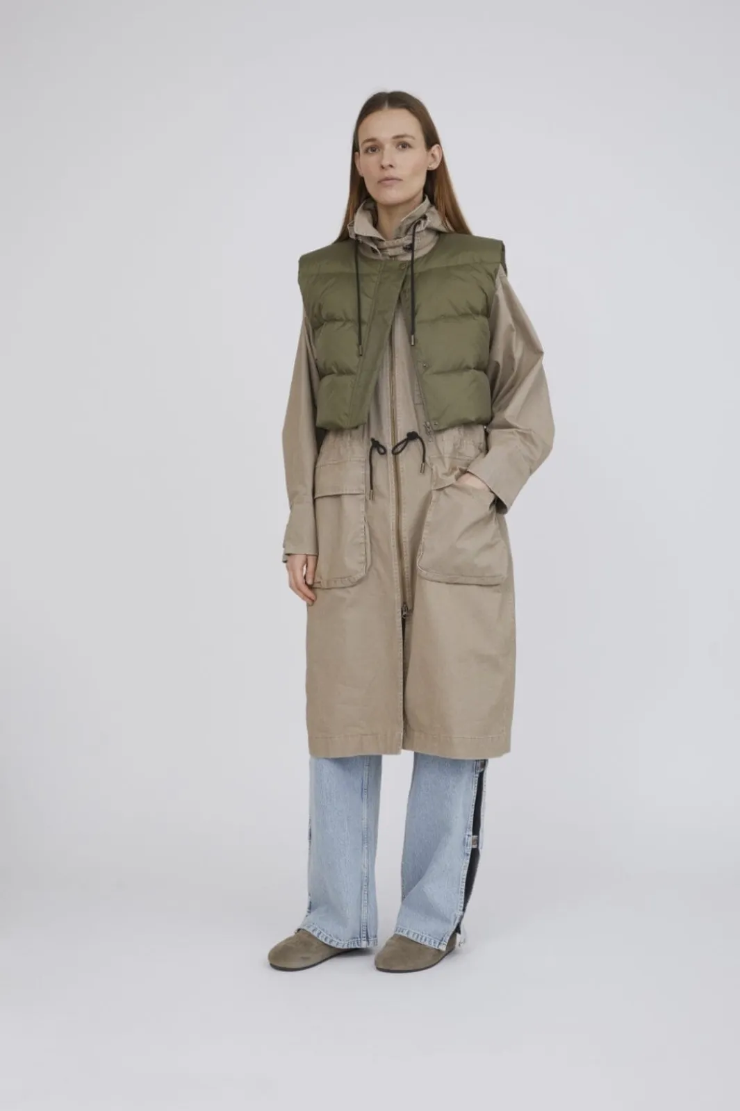 Best H2O Fagerholt Sherlock Coat 3592 Sand/Dark Green Moss