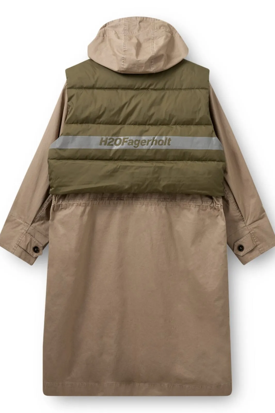 Best H2O Fagerholt Sherlock Coat 3592 Sand/Dark Green Moss