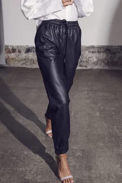 Sale Co´Couture Shilohcc Leather Joggers 96 Black
