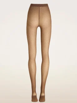 Hot Wolford Shimmer Effect Tights17676 8800 Black/silver Lurex