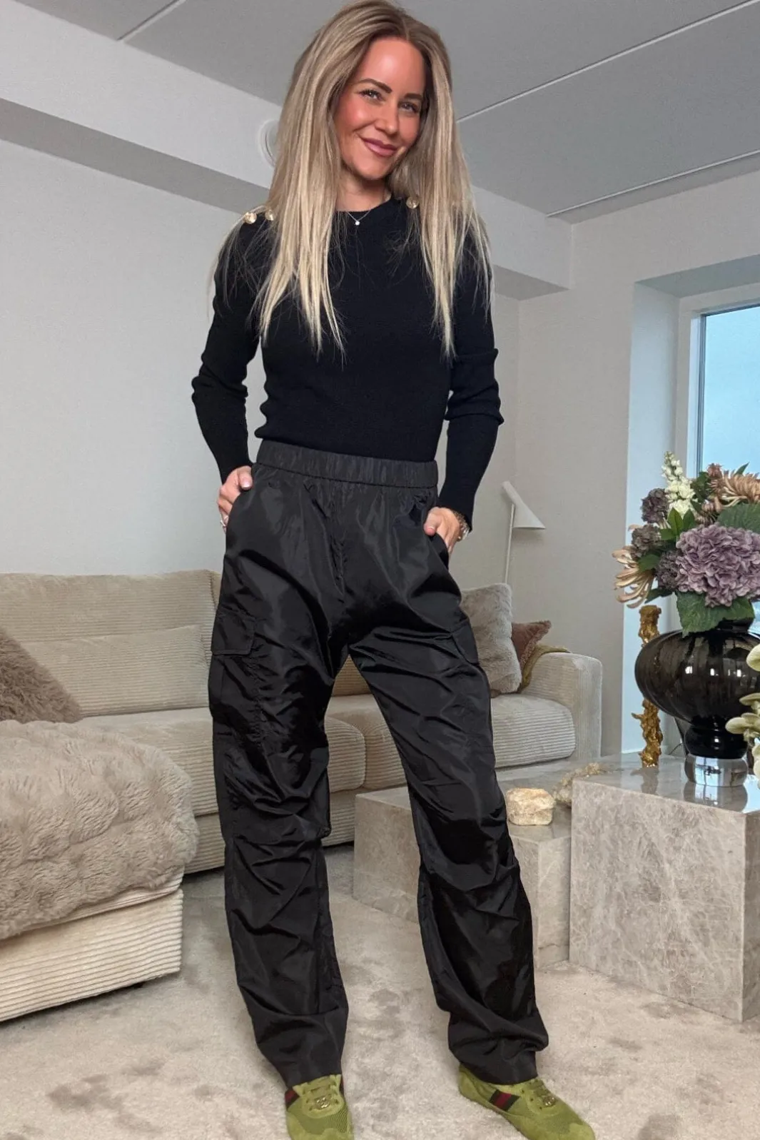Hot Valentin Studio Shine Cargo Pants 167593 100