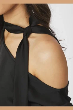 Outlet Neo Noir Shirli Heavy Sateen Blouse 166967 100