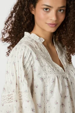 Neo Noir Siama Dobby Flower Blouse 165279 121