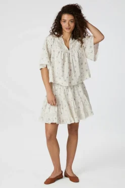 Neo Noir Siama Dobby Flower Blouse 165279 121