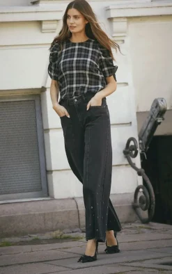 Online Co´Couture Sifcc Eyelet Wide Jeans 31586 96