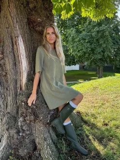 Best BYIC Sific Knit Dress H097-3 Army Green