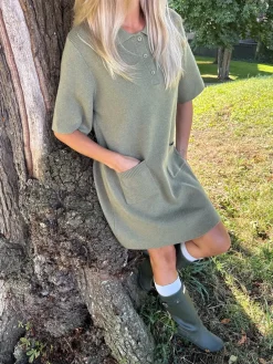 Best BYIC Sific Knit Dress H097-3 Army Green
