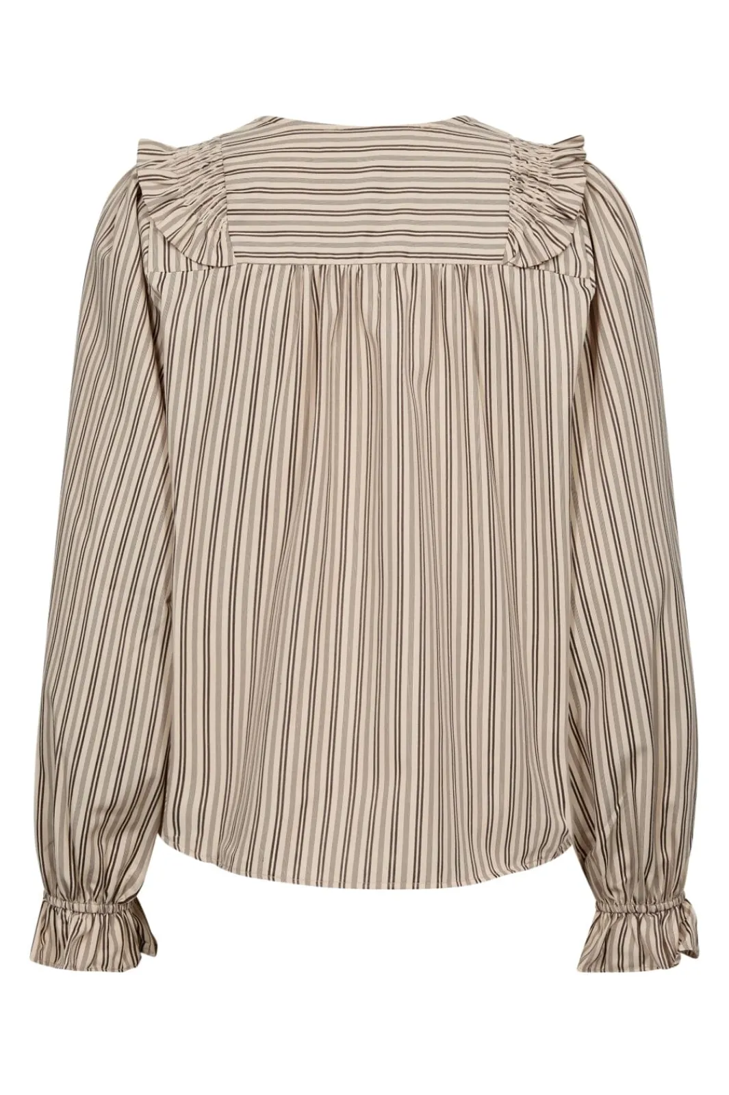 Hot Co´Couture Siggaccstripesmockfrillblouse 35634 108 Powder