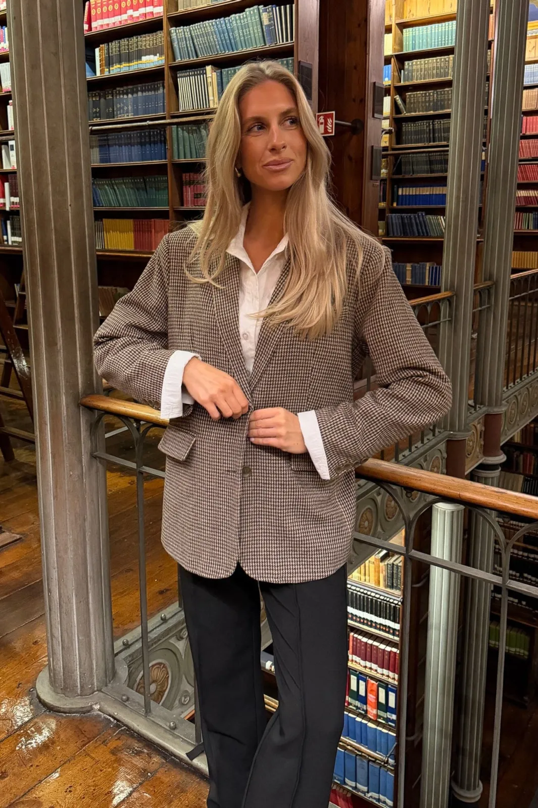 Online BYIC Signatureic Blazer A23986 Brown Checks