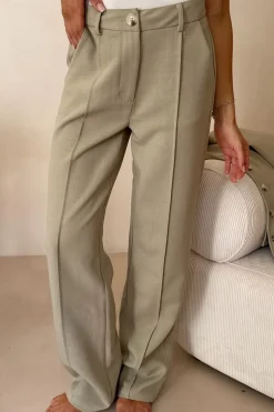 Best BYIC Signatureic Press Pants A23926 Dusty Beige
