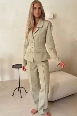 Best BYIC Signatureic Press Pants A23926 Dusty Beige
