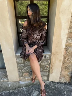 Outlet BYIC Sigridic Dress lp Leo Print
