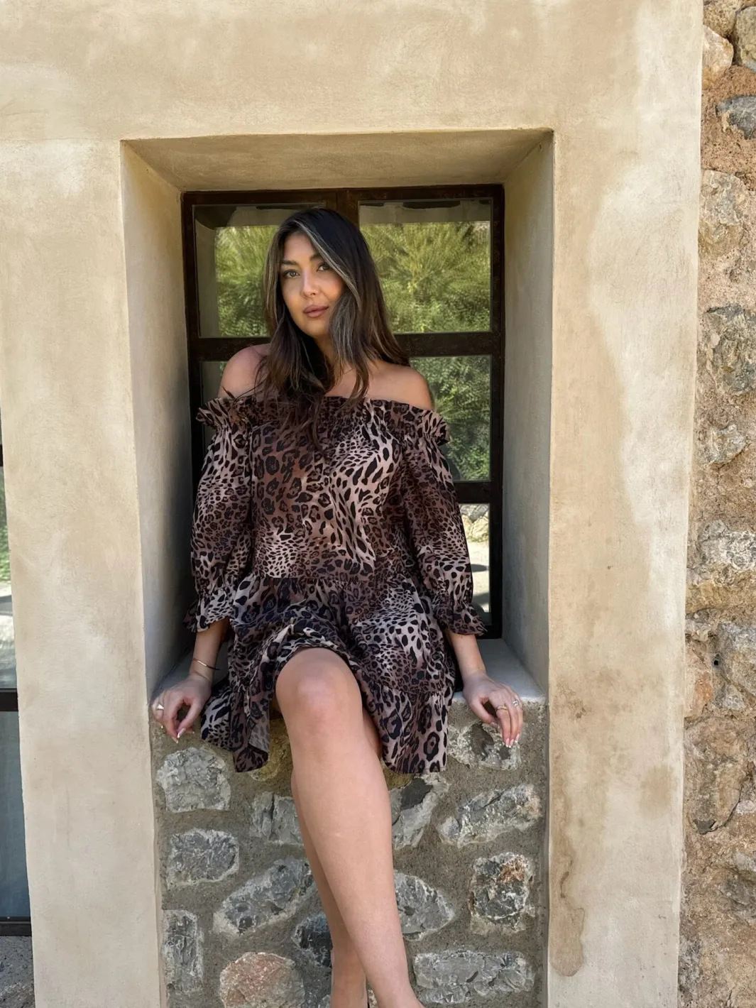 Outlet BYIC Sigridic Dress lp Leo Print