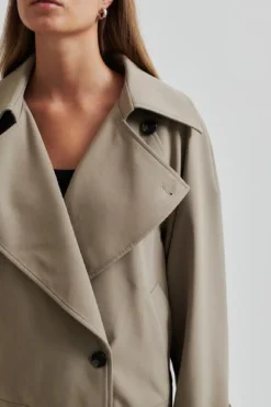 Discount Second Female Silvie Trench Jacket 59292 6138 Fallen Rock