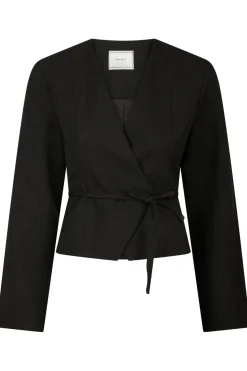 Outlet Neo Noir Simmi Wrap Blouse 164152 Black