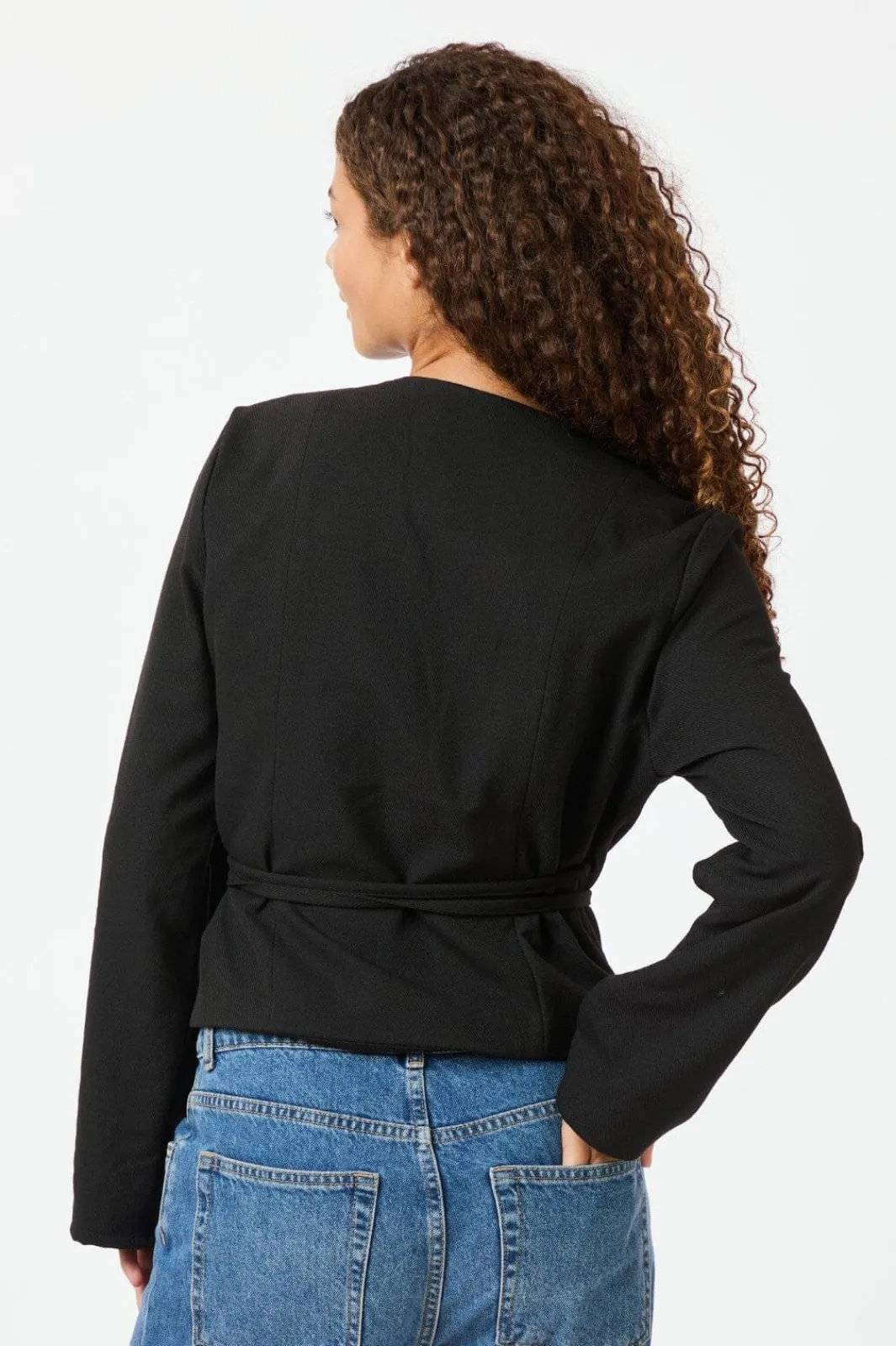 Outlet Neo Noir Simmi Wrap Blouse 164152 Black