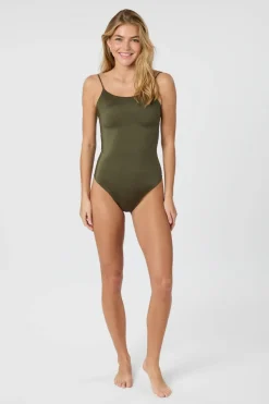 Outlet Neo Noir Skin Shell Boatneck Swimsuit 164923 151