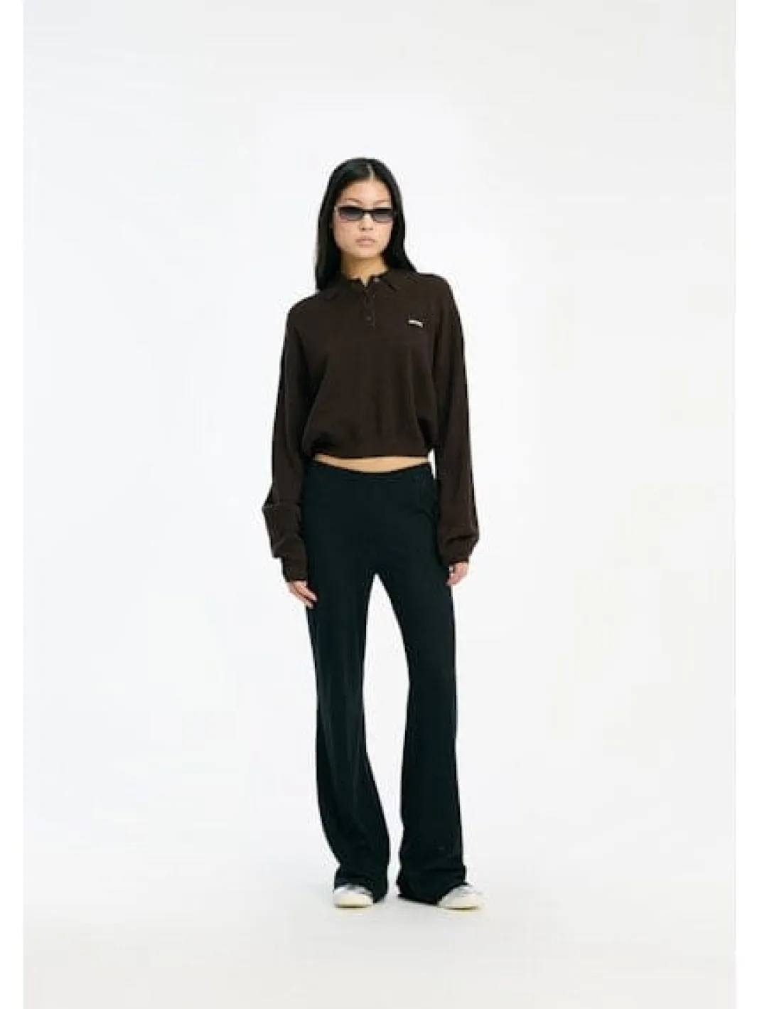 Rotate Slinky Knit Polo 1151371667 Molé
