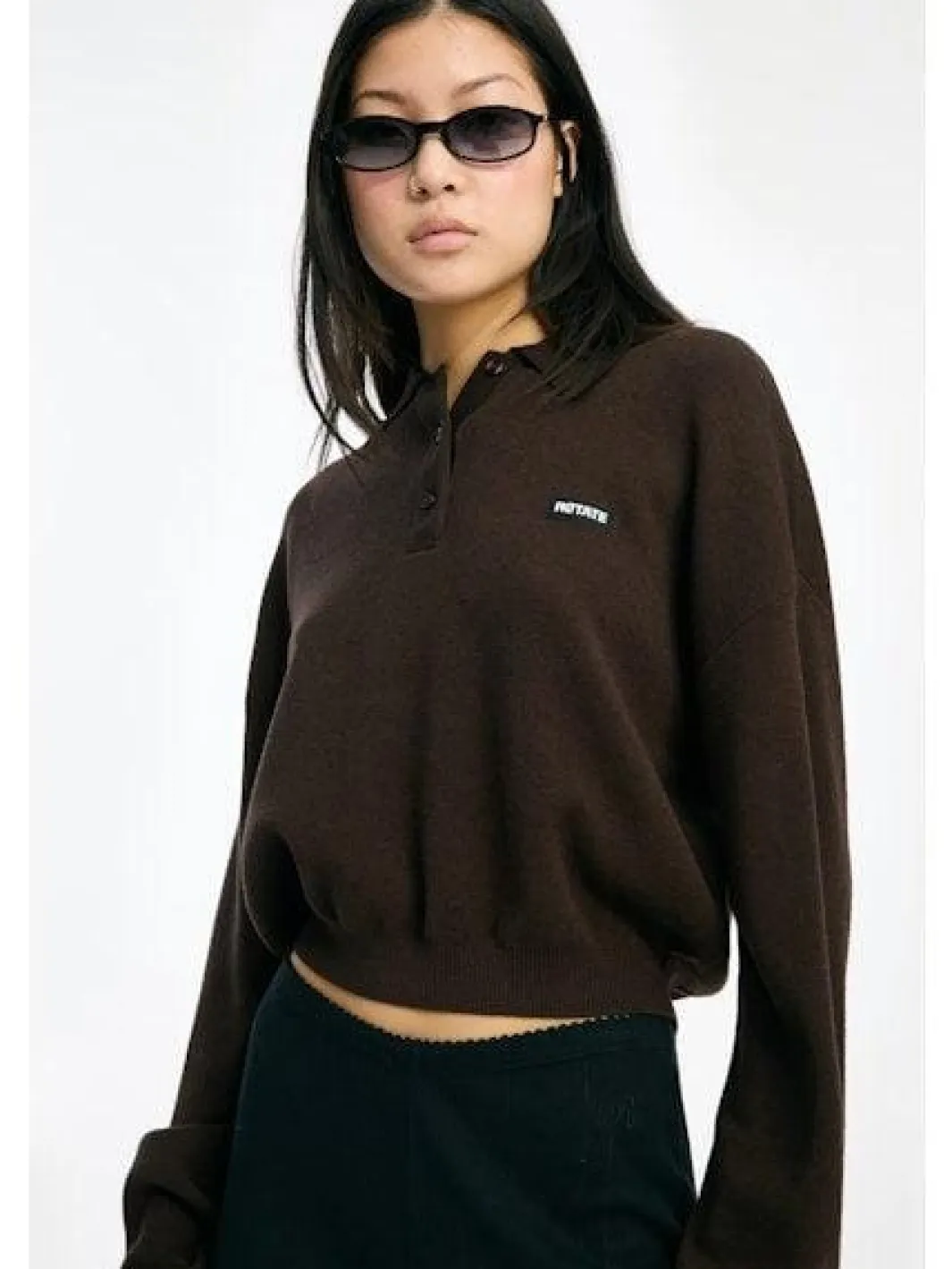 Rotate Slinky Knit Polo 1151371667 Molé