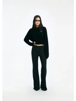 Hot Rotate Slinky Knit Polo 115137100 BLACK