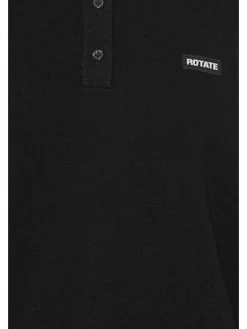Hot Rotate Slinky Knit Polo 115137100 BLACK