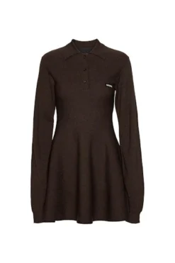 Online Rotate Slinky Knit Polo Dress 1154881667 Molé