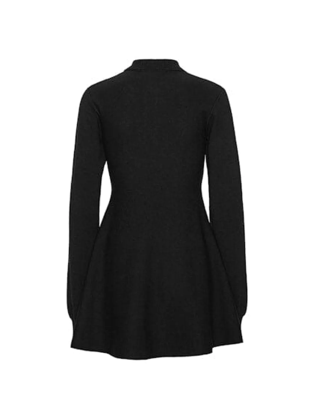 Sale Rotate Slinky Knit Polo Dress 115488100 BLACK