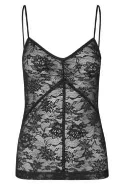 Sale Second Female Social Strap Top 60317 8001 Black