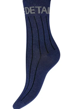 New Hype The Detail Socks W/Lurex 5603 Navy