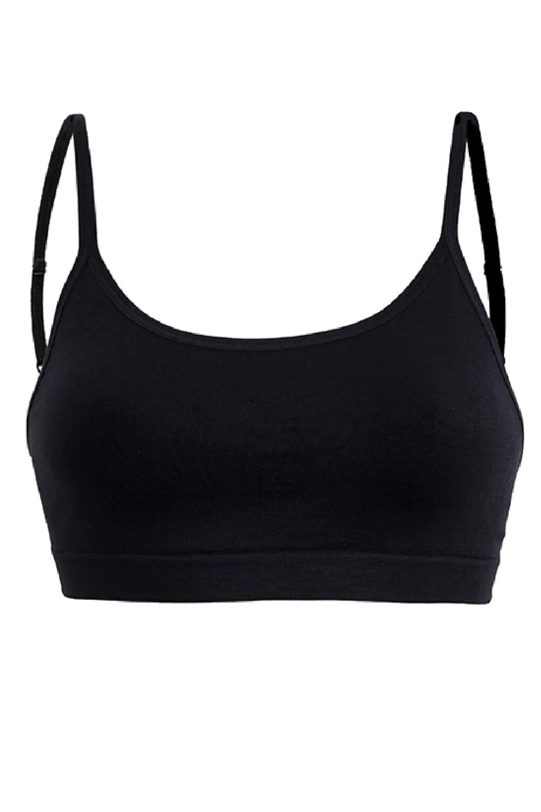 Sale Soft basic Soffi Bra top narrow strap 2 pak black