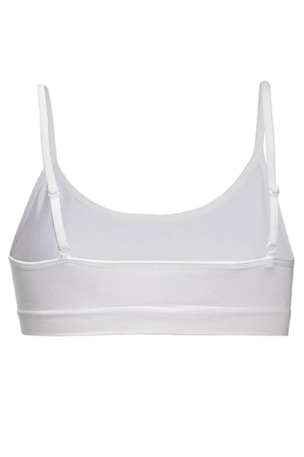 Online Soft basic Soffi Bra top narrow strap 2 pak white