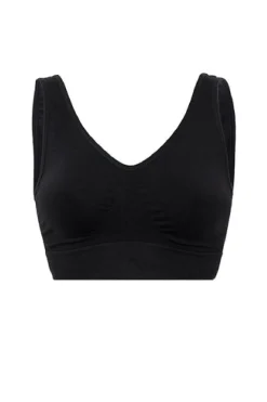 New Soft basic Soffi Bra top wide strap 2 pak black