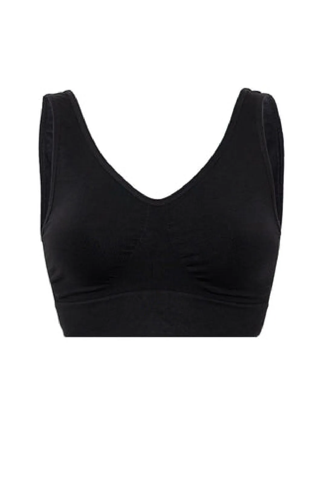 New Soft basic Soffi Bra top wide strap 2 pak black