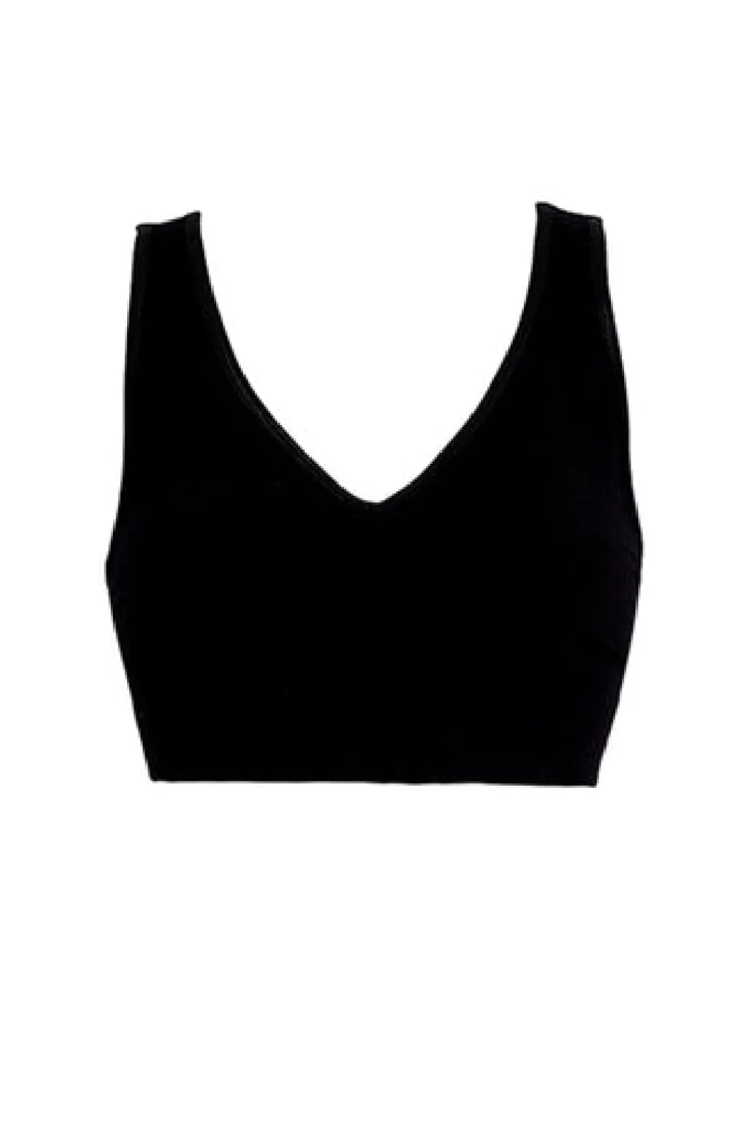 New Soft basic Soffi Bra top wide strap 2 pak black