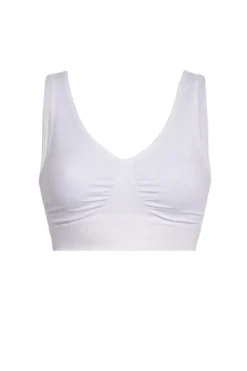 Soft basic Soffi Bra top wide strap 2 pak white