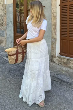 Sale BYIC Sofiaic Long Skirt wl White Lace