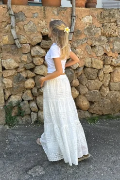 Sale BYIC Sofiaic Long Skirt wl White Lace