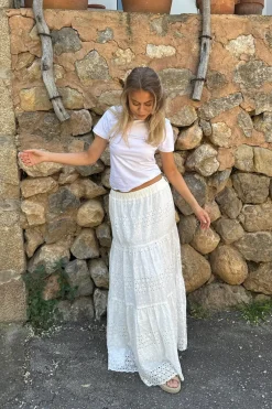 Sale BYIC Sofiaic Long Skirt wl White Lace