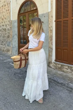 Sale BYIC Sofiaic Long Skirt wl White Lace