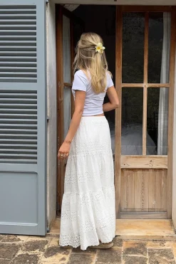 Sale BYIC Sofiaic Long Skirt wl White Lace