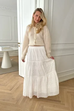 Sale BYIC Sofiaic Long Skirt wl White Lace