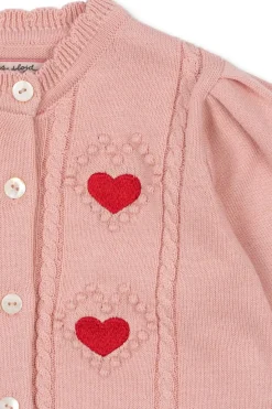 Outlet Konges Sløjd Soleil Cardigan Gots Ks103980 Silver Pink
