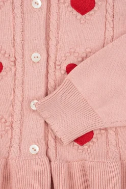 Outlet Konges Sløjd Soleil Cardigan Gots Ks103980 Silver Pink