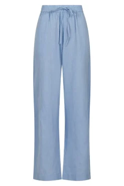 Neo Noir Sonar Linen Pants Light Blue