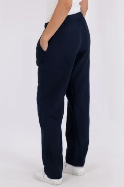 Online Neo Noir Sonar Linen Pants Navy