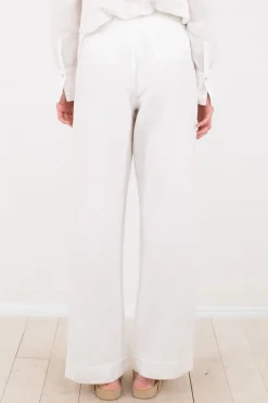 Best Neo Noir Sonar Linen Pants White